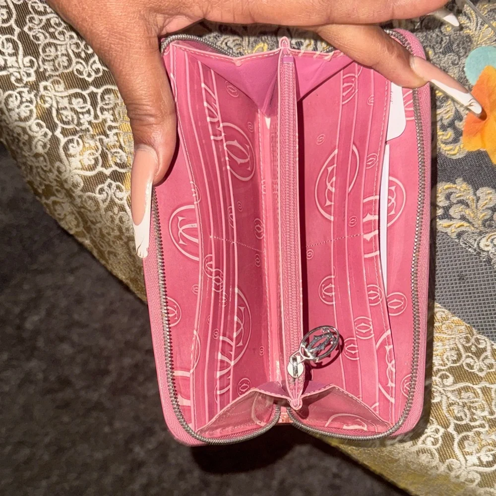 Pink Rare Cartier Designer Women's Wallet